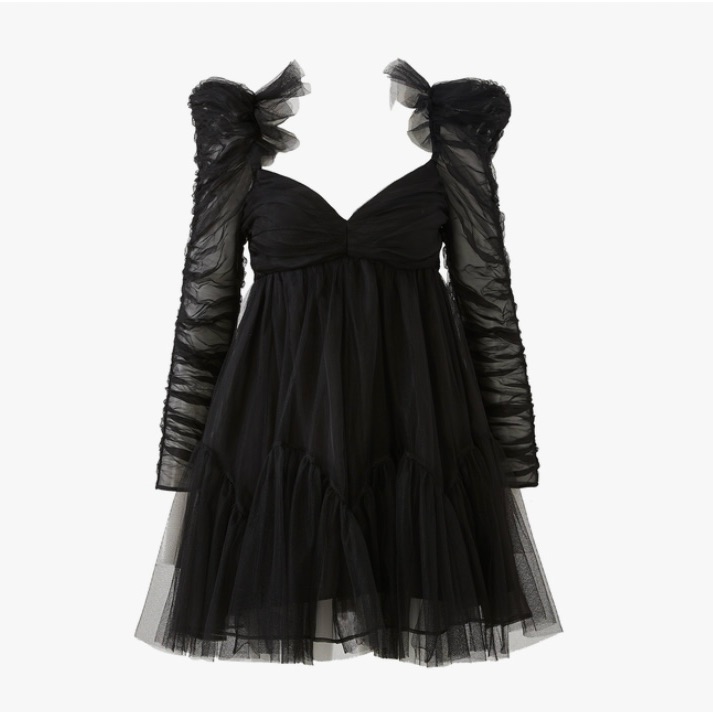 Zimmermann Tulle Ruched Mini Dress Size Au 2/ Us 8